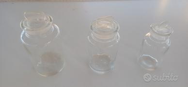 Set di albarelli con tappi  3 dimensioni 