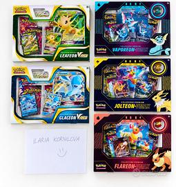 Box pokémon collezione premium eevee evoluzioni