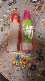 bottiglie acqua, giochi e altro 