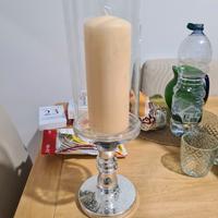 candela e porta candela argento BARONTINI