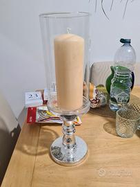 candela e porta candela argento BARONTINI