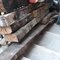 Travi e travicelli in legno di rovere