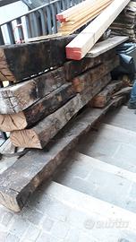 Travi e travicelli in legno di rovere