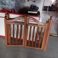 Cancello in legno di quercia