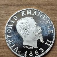 medaglia commemorativa argento 999  2 lire 1