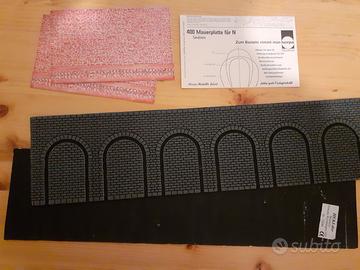 Fogli per MURI in scala H0 ed N