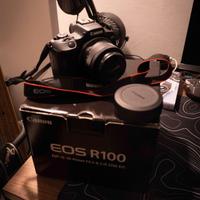 Canon R100 + 18-45mm, f4.5-6.3