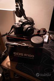 Canon R100 + 18-45mm, f4.5-6.3