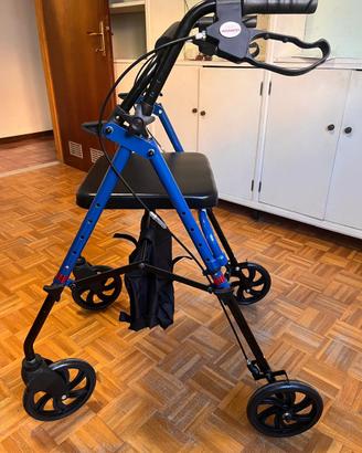 Deambulatore rollator pieghevole seminuovo