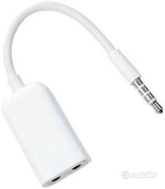Sdoppiatore Cuffie Audio iPhone iPod Cavo Auricola