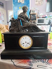 orologio parigina Carlo X bronzo e marmo nero 15kg