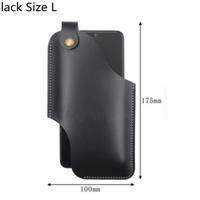 Fondina in pelle nera con passante cinta NUOVA! 