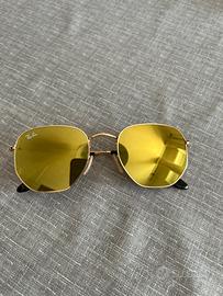 Occhiali da sole Ray-Ban Hexagonal Gold Mirror