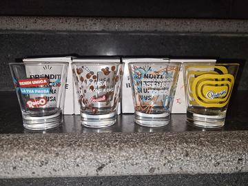 4 bicchieri bicchierini Ringo Pavesi Gocciole togo