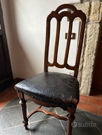 8 sedie lombarde 800