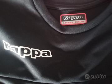Felpa nera Kappa taglia 14 years