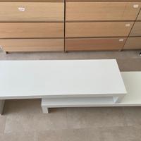 Unità TV in legno bianco