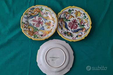 Tris piatti Florentino Italy decorativi
