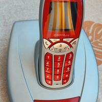 Telefono Cordless Aladino Telecom Rosso/Argento