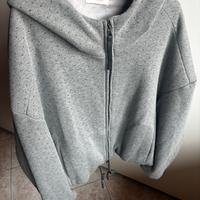 Giacca felpa cappuccio grigio Motel Tg. M