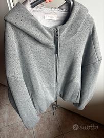 Giacca felpa cappuccio grigio Motel Tg. M
