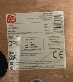 Bobina 500m Cavo Rete CAT 6A U/FTP AWG23