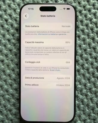 I Phone 16 Pro 512 gb nero usato perfetto