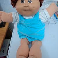 Bambola Rare Vintage Cabbage Patch Boy Blue Overal