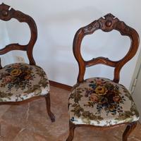 coppia di sedie antiche