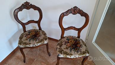 coppia di sedie antiche