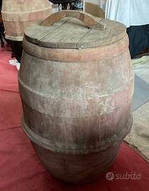 Coppia di antiche giare in terracotta smaltata