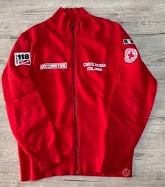 Felpa CRI 4rescue tg.M personalizzata