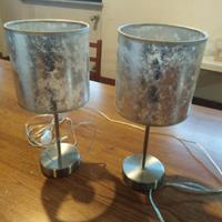 lampadario e coppia di lampade 