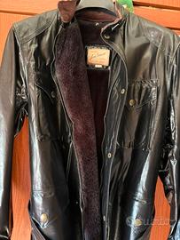 Giubotto vintage in vera pelle jim smith leather