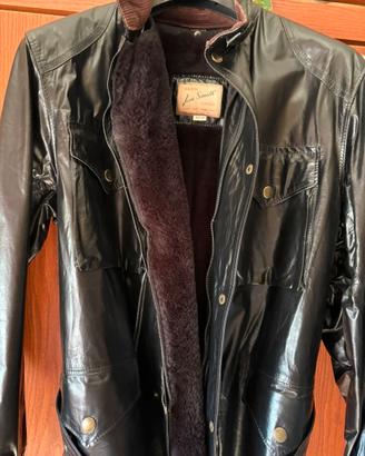 Giubotto vintage in vera pelle jim smith leather