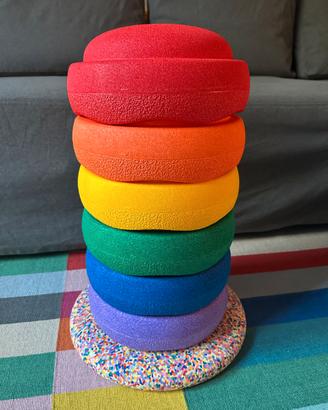 Stapelstein Rainbow classic 6 + 1 tavola balance