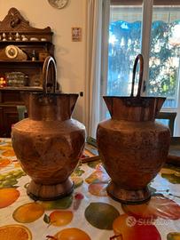 brocche in rame vintage lavorate a mano