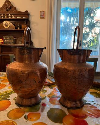 brocche in rame vintage lavorate a mano