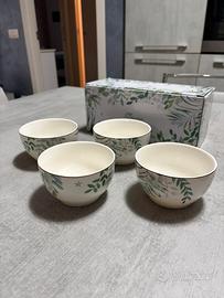 Set 4 ciotole da riso Amazonia Design by Italy