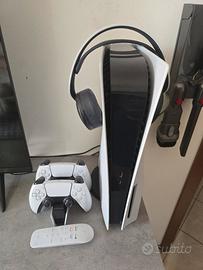 PS5 con giochi e accessori