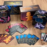 Lotto scatole porta carte Pokemon/segnalini/codici