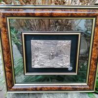 Quadro veliero storico a rilievo opera arg.925