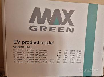 Cavo Ricarica Auto Elettrica MAX GREEN Tipo 2 32A