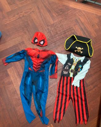Travestimento Spiderman e Pirata 85 - 95 cm