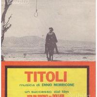 Spartito di Titoli-dal film Per un pugno di dollar