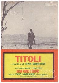 Spartito di Titoli-dal film Per un pugno di dollar