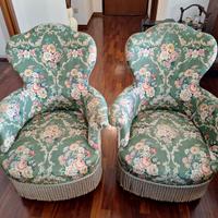 Coppia di poltroncine “nonnine” d’epoca