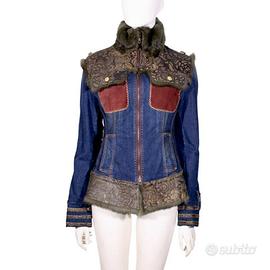 Cappottino sartoriale in denim imbottito. tg. S