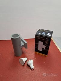 Applique esterno + 2 LED GU10