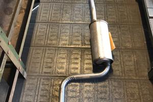 5890528 Marmitta originale con codino cromato per 